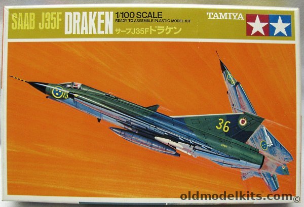 Tamiya 1/100 Saab J-35F Draken, P1006-125 plastic model kit